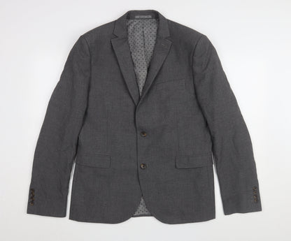 Next Men's Grey Regular Fit Blazer 42R