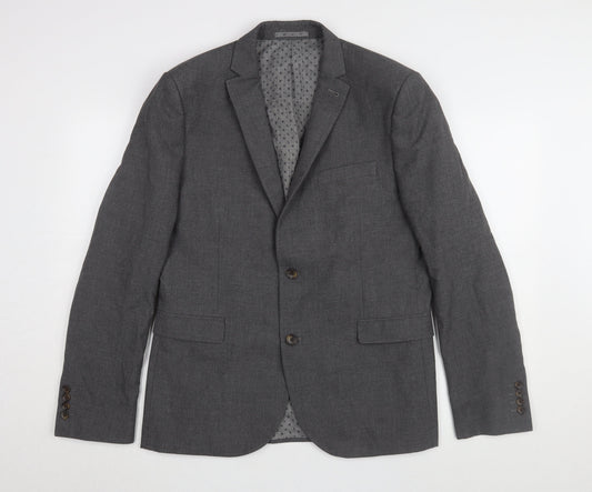 Next Men's Grey Regular Fit Blazer 42R