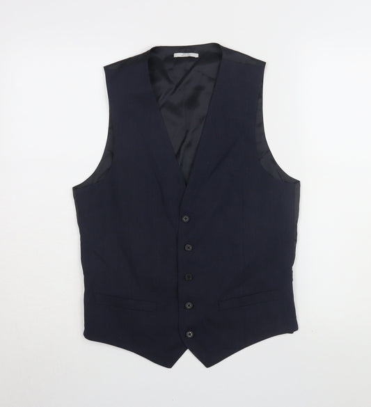 Marks and Spencer Men's Blue 36R Waistcoat for Business