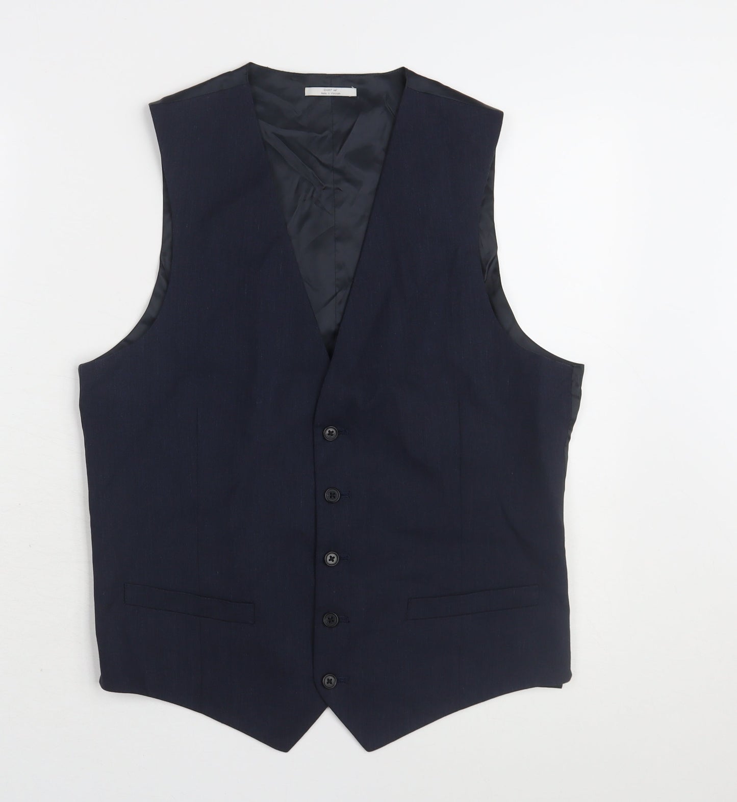 Marks and Spencer Men's Blue Suit Waistcoat Chest 38R