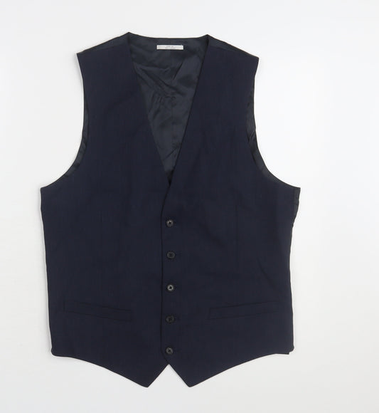 Marks and Spencer Men's Blue Suit Waistcoat Chest 38R
