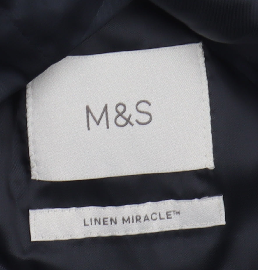 Marks and Spencer Men's Blue Suit Waistcoat Chest 38R