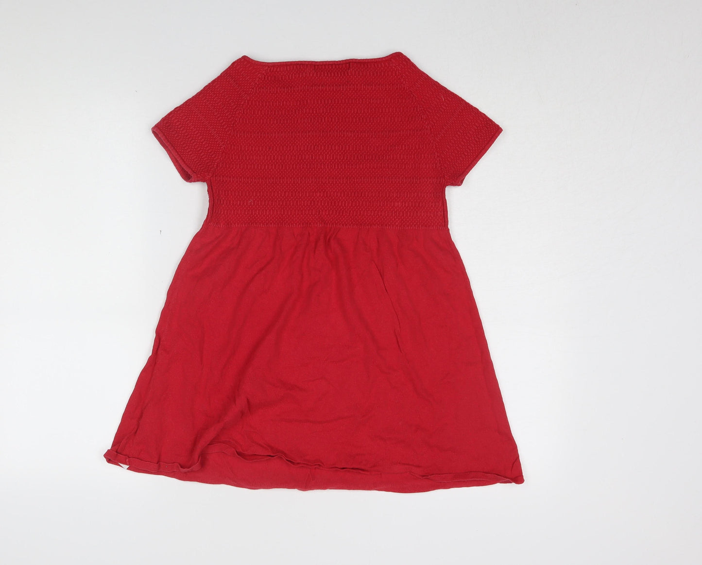Zara Women's Red Short Sleeve Top, L, Solid