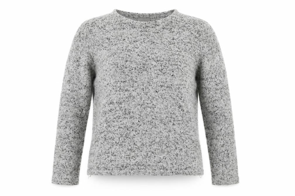 Vero Moda Women's Grey Knit Long Sleeve T-Shirt S