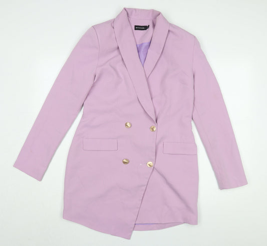 PrettyLittleThing Women's Purple Jacket Dress, Size 10