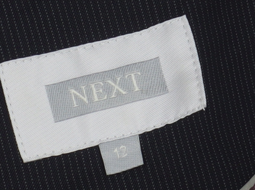 Next Women's Black Pinstripe Blazer Size 12