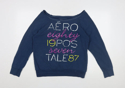 Aeropostale Women's Blue XL Pullover Sweatshirt