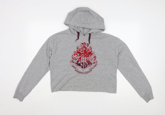 Harry Potter Women's Grey Pullover Hoodie UK 8