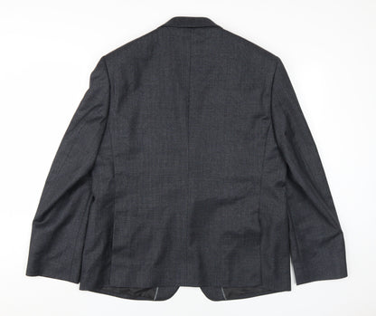 Marks & Spencer Men's Grey Wool Blazer 44S