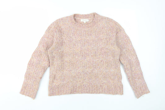 Per Una Women's Multicoloured Cable-Knit Jumper M