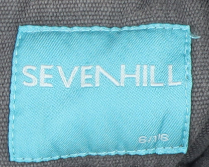 Close-up detail of Sevenhill boys’ grey cotton basic jacket 6 years
