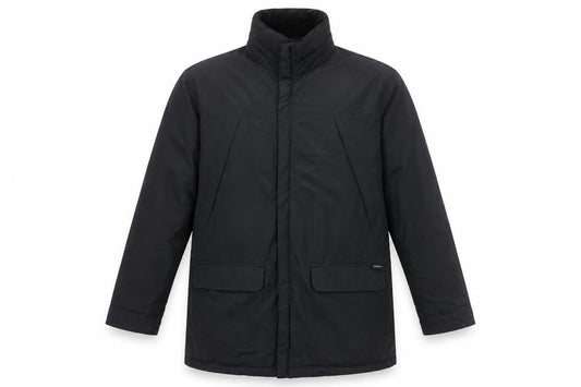 Marks & Spencer Men's Black Overcoat, L, Waterproof