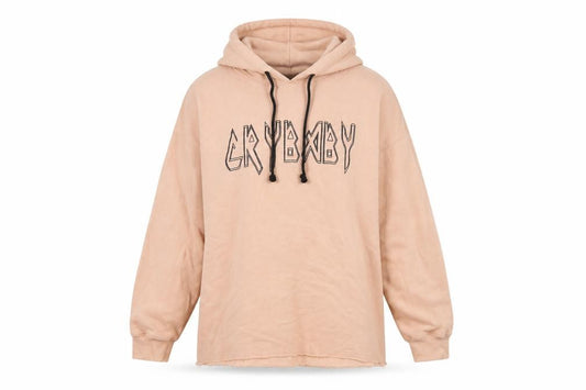 Missguided Beige Women's Hoodie Size 14 - Graphic Print, Logo