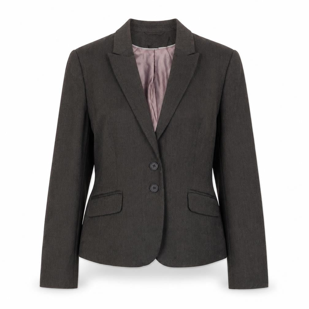 Next Women's Brown Blazer Two-Button Classic Fit Size M