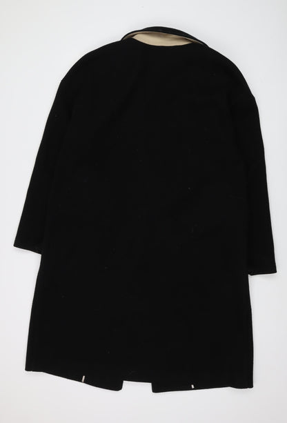 Topshop Women's Black Formal Overcoat Size 14