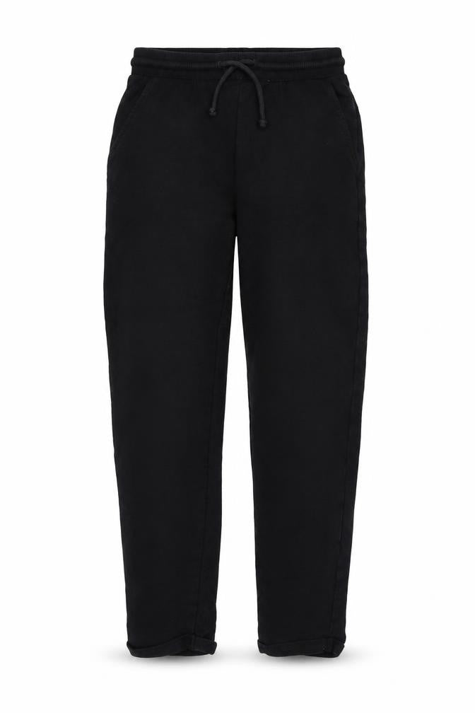 T.FIELDS Unisex Kids Black Jogger Trousers Size 11