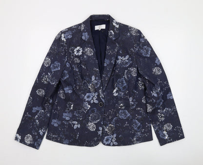 Country Casuals Women's Multicoloured Floral Blazer Size 14