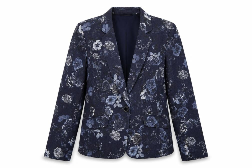 CC Women's Multicoloured Floral Blazer Size 14