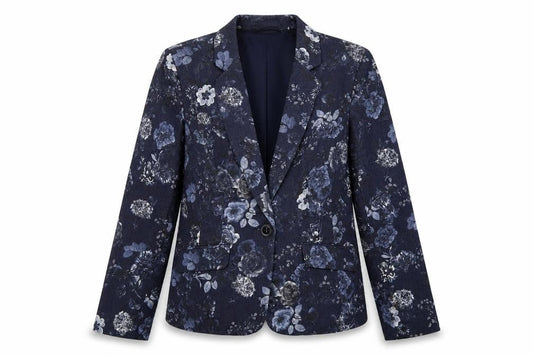 CC Women's Multicoloured Floral Blazer Size 14