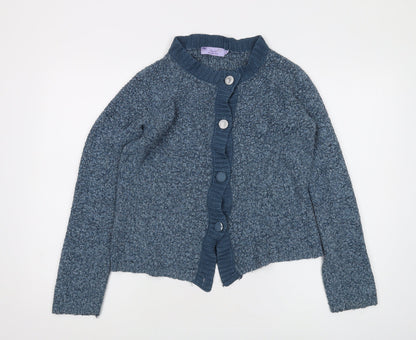 Additional front view of Honor Millburn Women's Blue Cardigan S