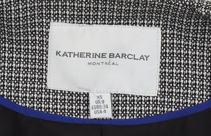 Katherine Barclay Black Women's Mid-Length Coat Size 8