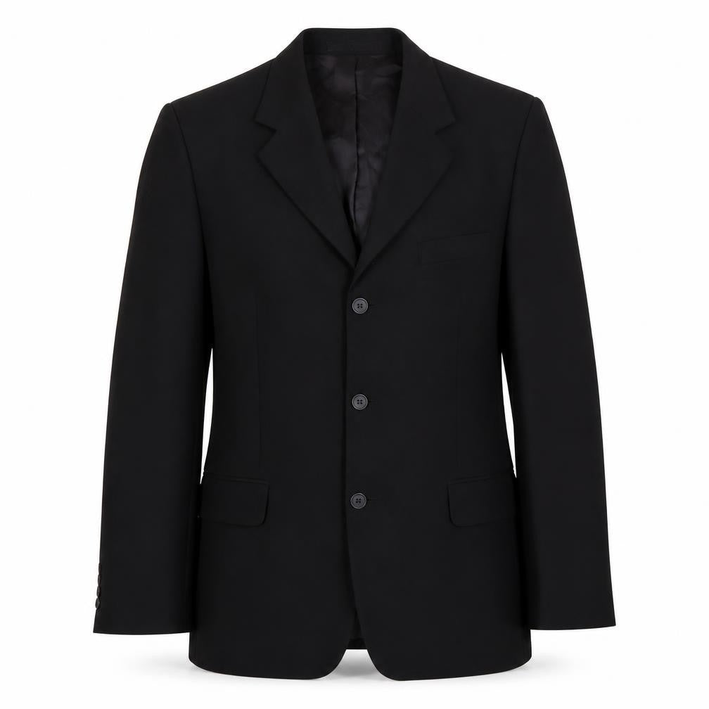 Ciro Citterio Men's Black 40L Blazer, Wool Blend