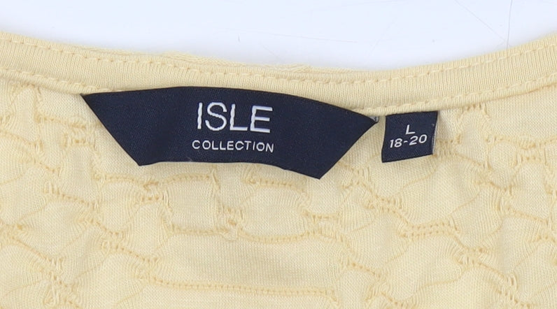 Isle Collection Women's Beige L T-Shirt