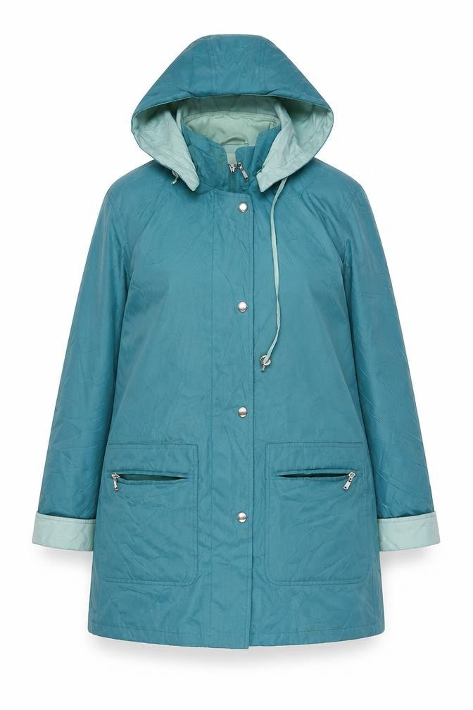 Holmewood Women's Blue Parka Jacket, Size 10, Hooded