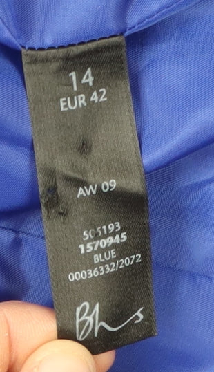 BHS Women's Blue Basic Jacket, Size 14