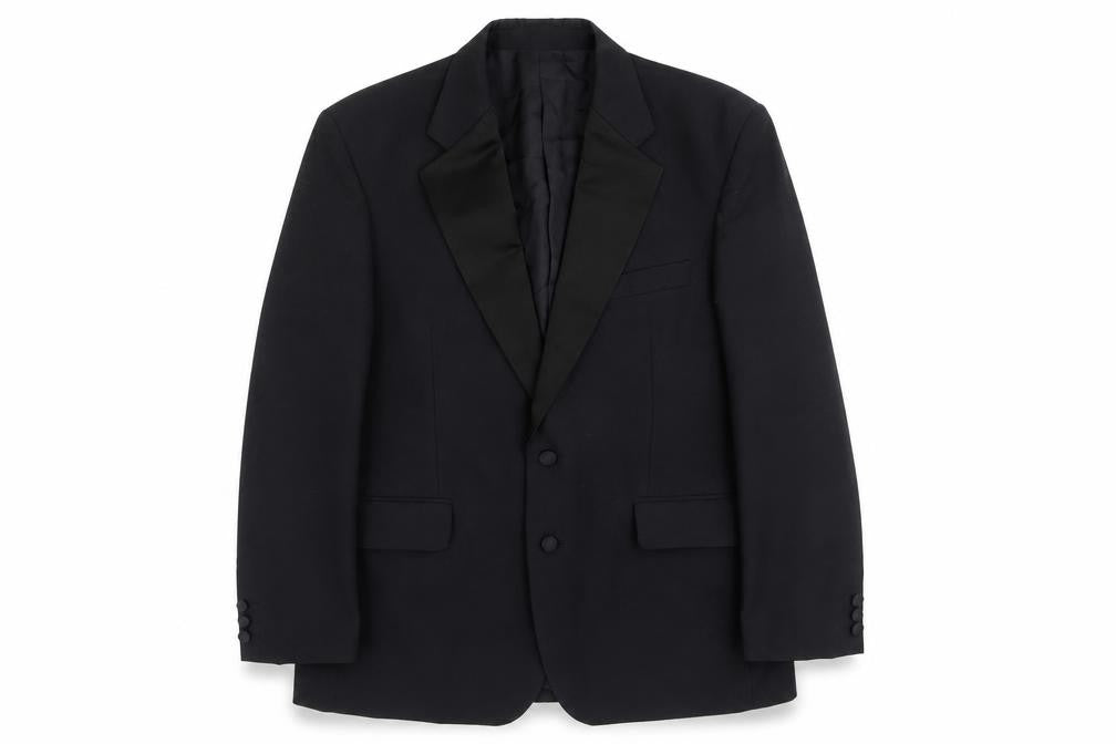 Burton Men's Black Blazer 42R Regular Shawl Lapel