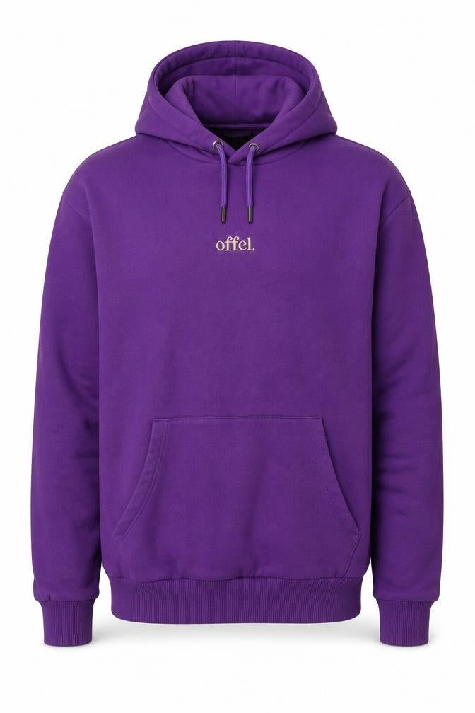 boohooMAN Men's Purple M Logo Hoodie, Regular Fit