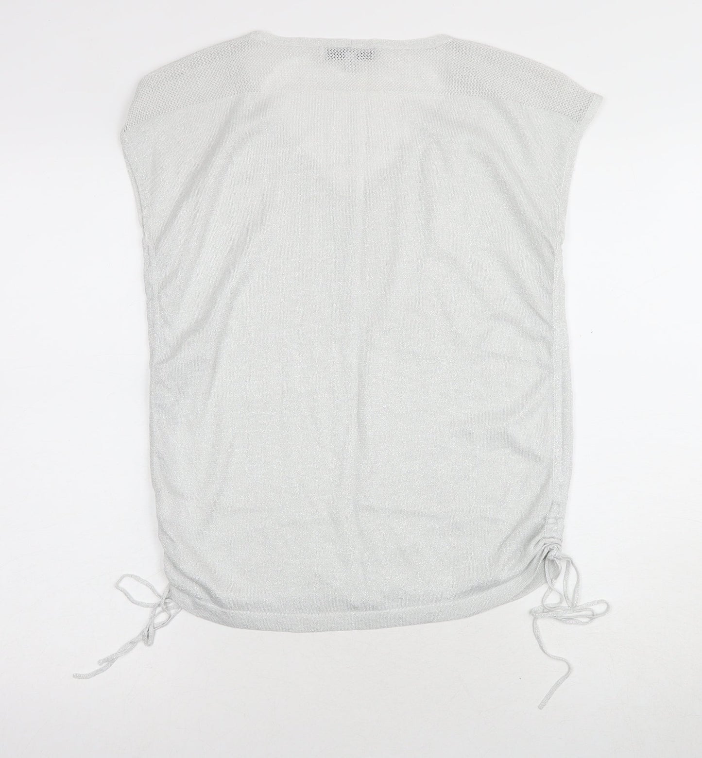 Next Women's Silver Tunic Sleeveless Top Size 10
