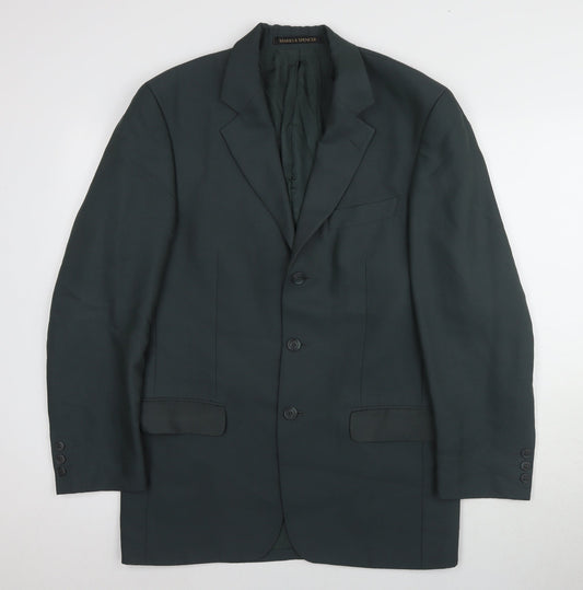 Marks and Spencer Men's Teal Blazer Size 38R