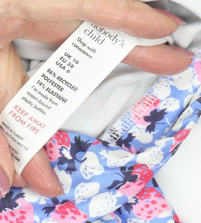 Close-up detail of Nobody's Child Women's Multicoloured Jegging, size 10