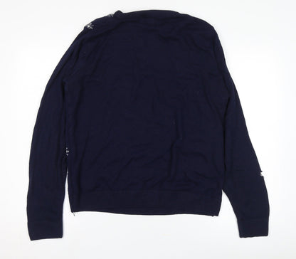 SoulCal Men's Blue Christmas Jumper, XL Pullover