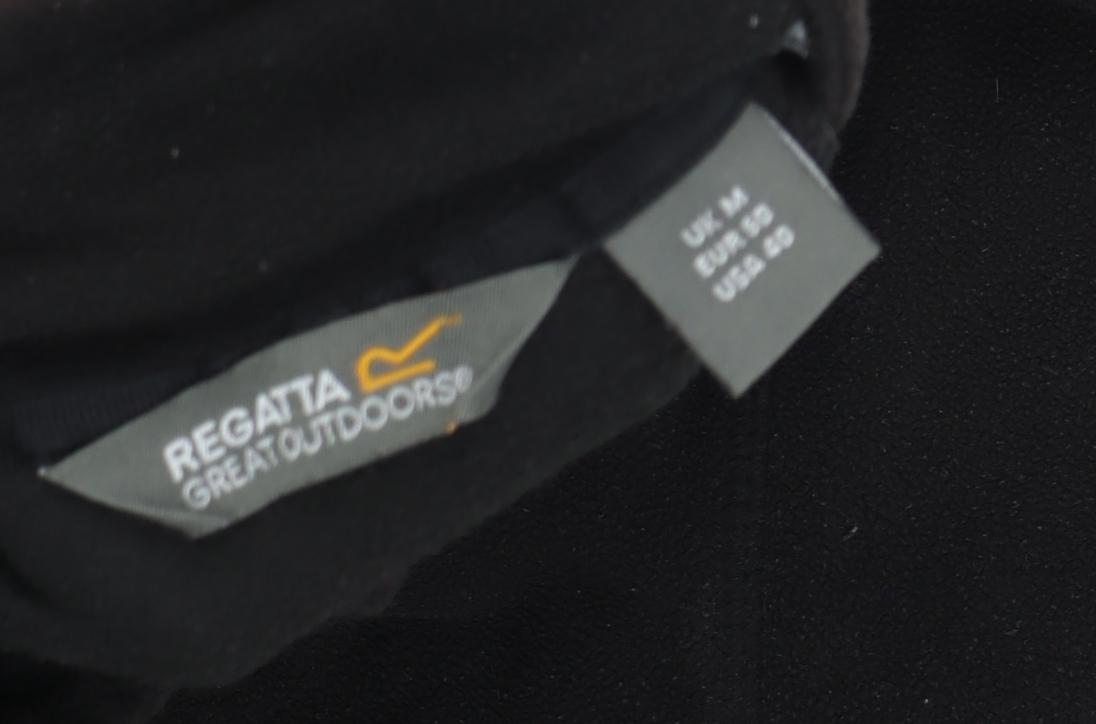 Regatta Black Henley Fleece Sweatshirt - M Unisex