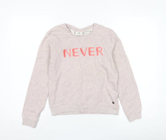 Tom Tailor Girls Beige Sweatshirt Size 12 with NEVER Graphic