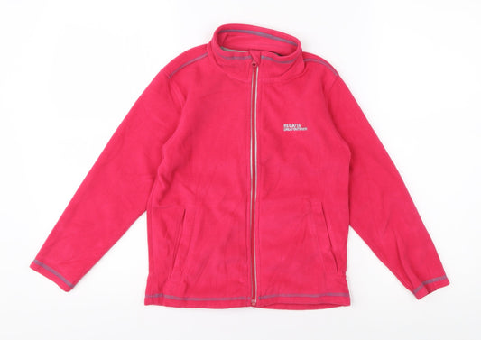 Regatta Girls Pink Fleece Jacket 7-8 Years Activewear