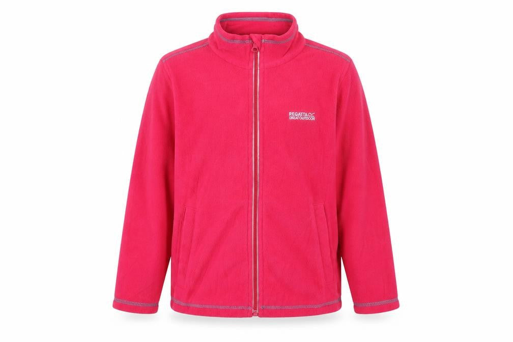 Regatta Girls Pink Fleece Jacket 7-8 Years Activewear