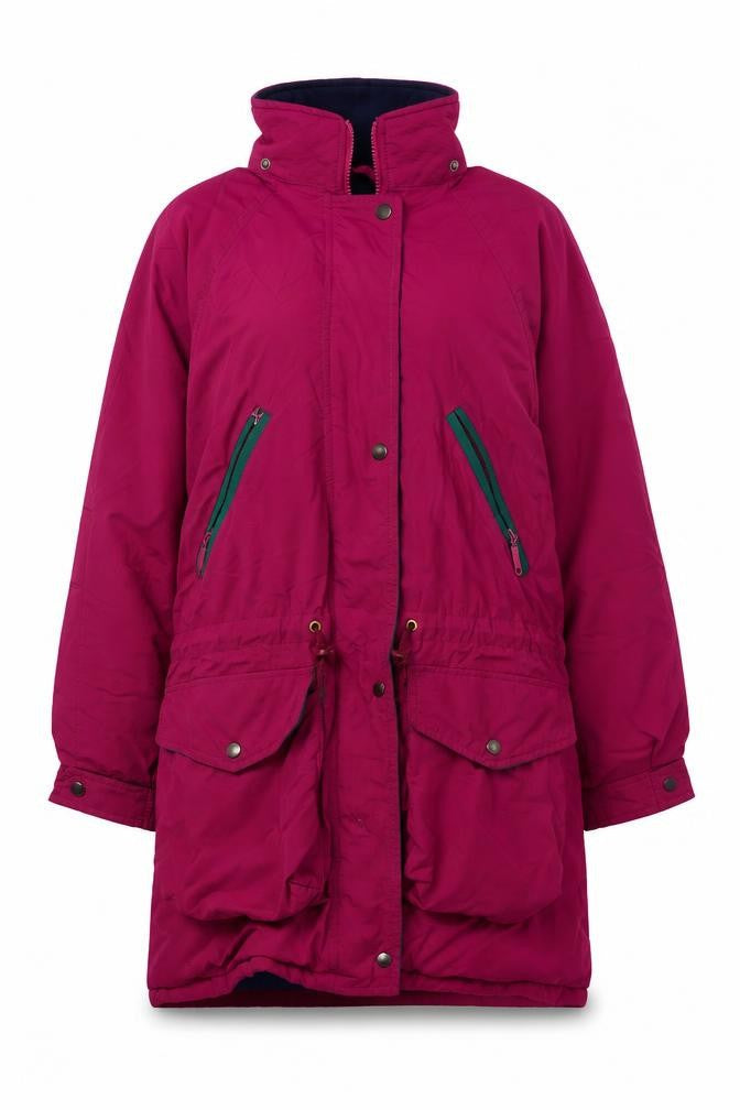 St Michael Women's Pink Parka Jacket, Size 14, Hooded