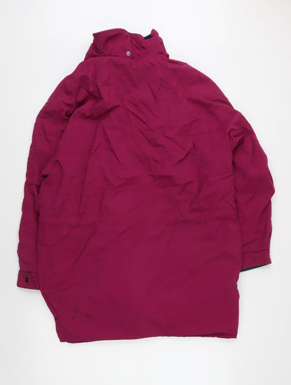 St Michael Women's Pink Parka Jacket, Size 14, Hooded