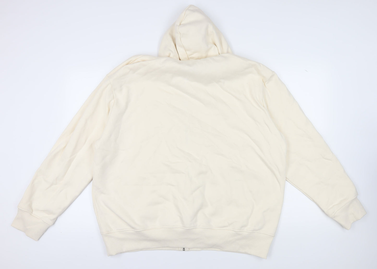 ASOS Men's Ivory Full Zip Hoodie 2XL