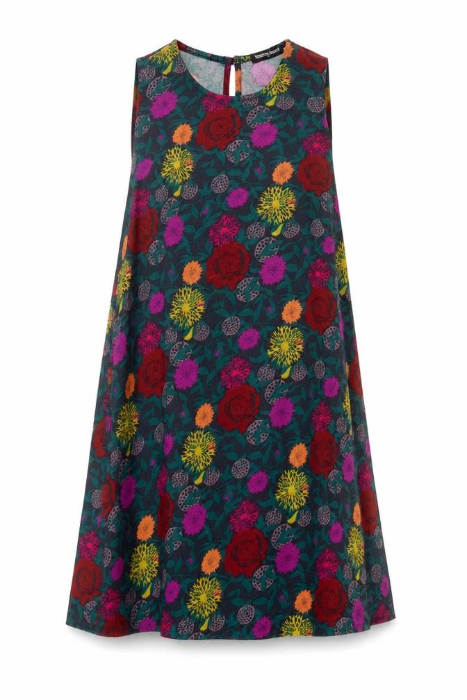 American Apparel Floral Women's Dress M Multicoloured