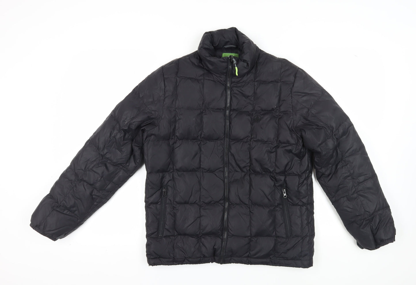 Leaveland Men’s Black Puffer Jacket Size S