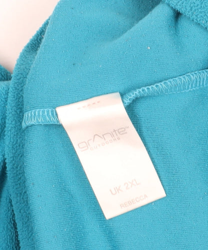 Granite Womens Outdoors Blue 2XL Pullover Sweatshirt