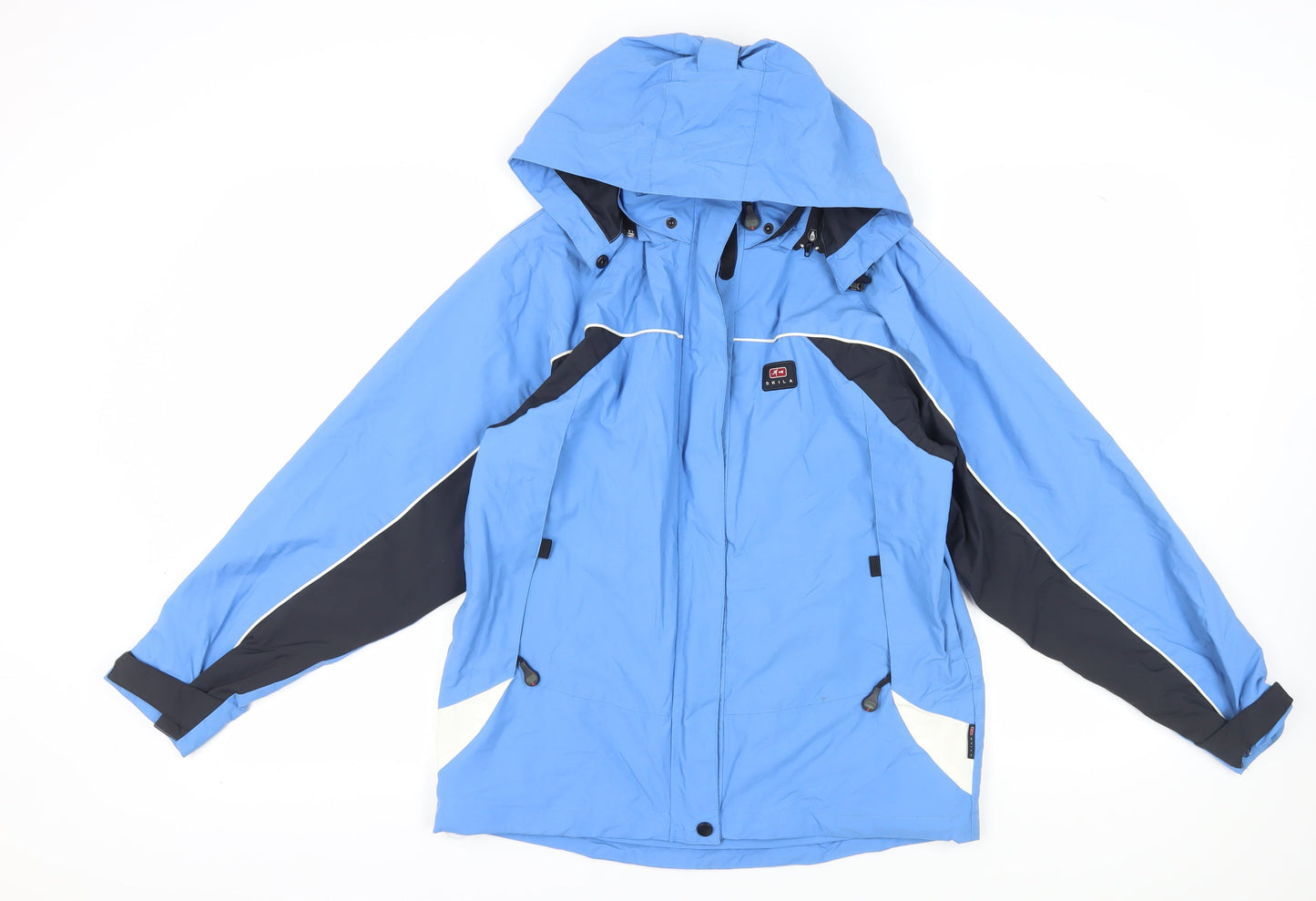 Skila Men's Blue Parka Windproof Jacket Size 38