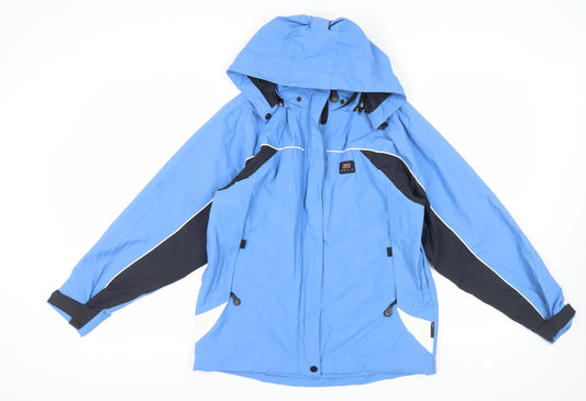 Skila Men's Blue Parka Windproof Jacket Size 38