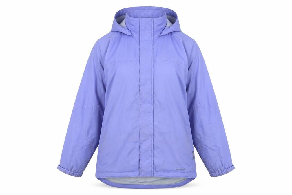 Target Dry Women's Blue Hooded Rain Coat Size 14
