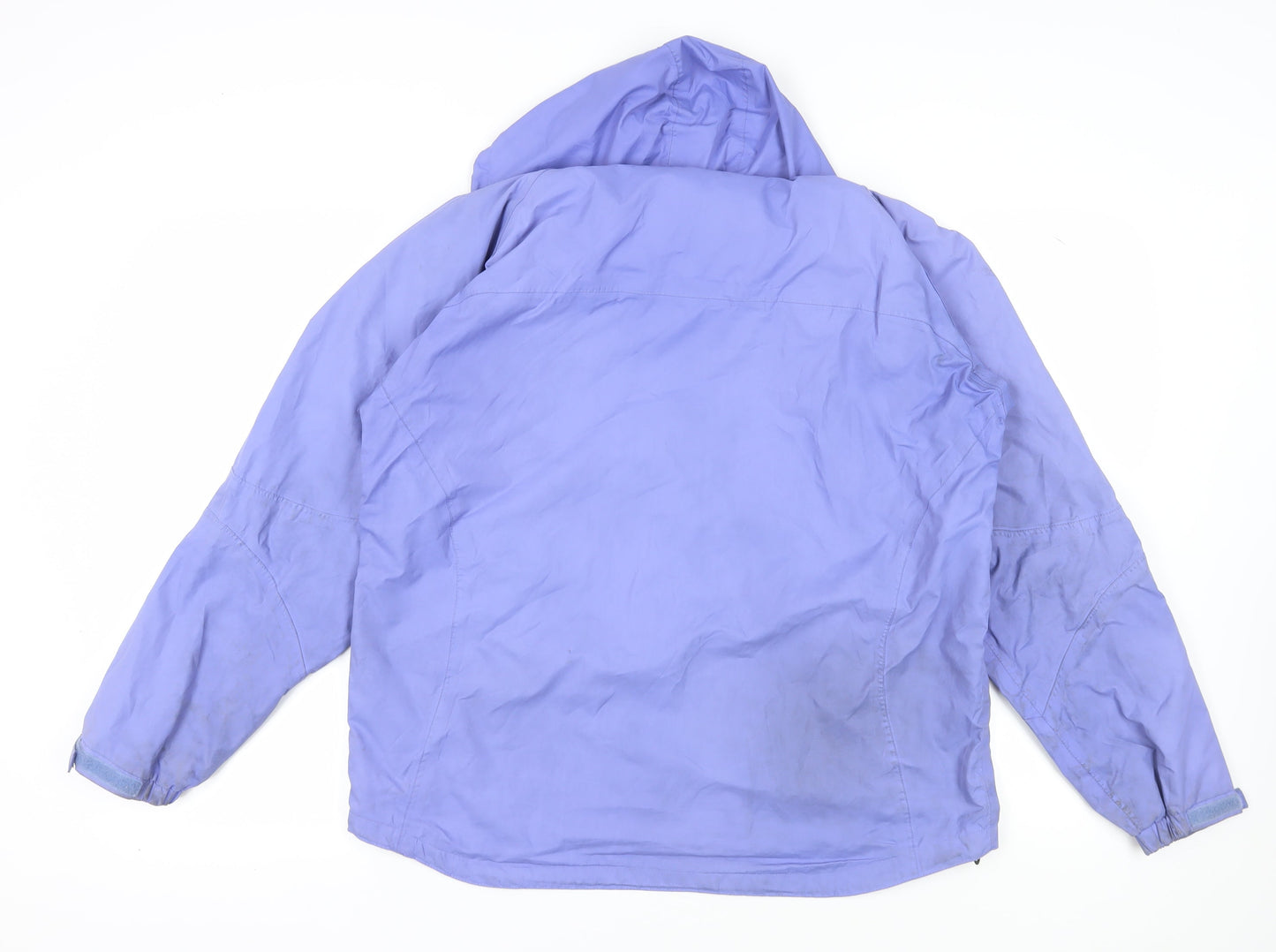 Target Dry Women's Blue Hooded Rain Coat Size 14