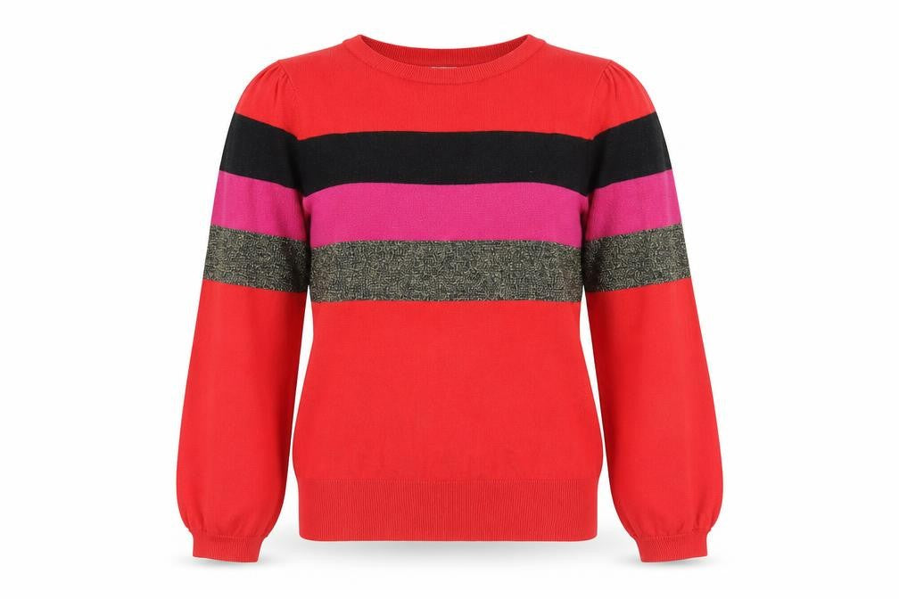 Red Herring Women's Multicoloured Striped Jumper, Size 12